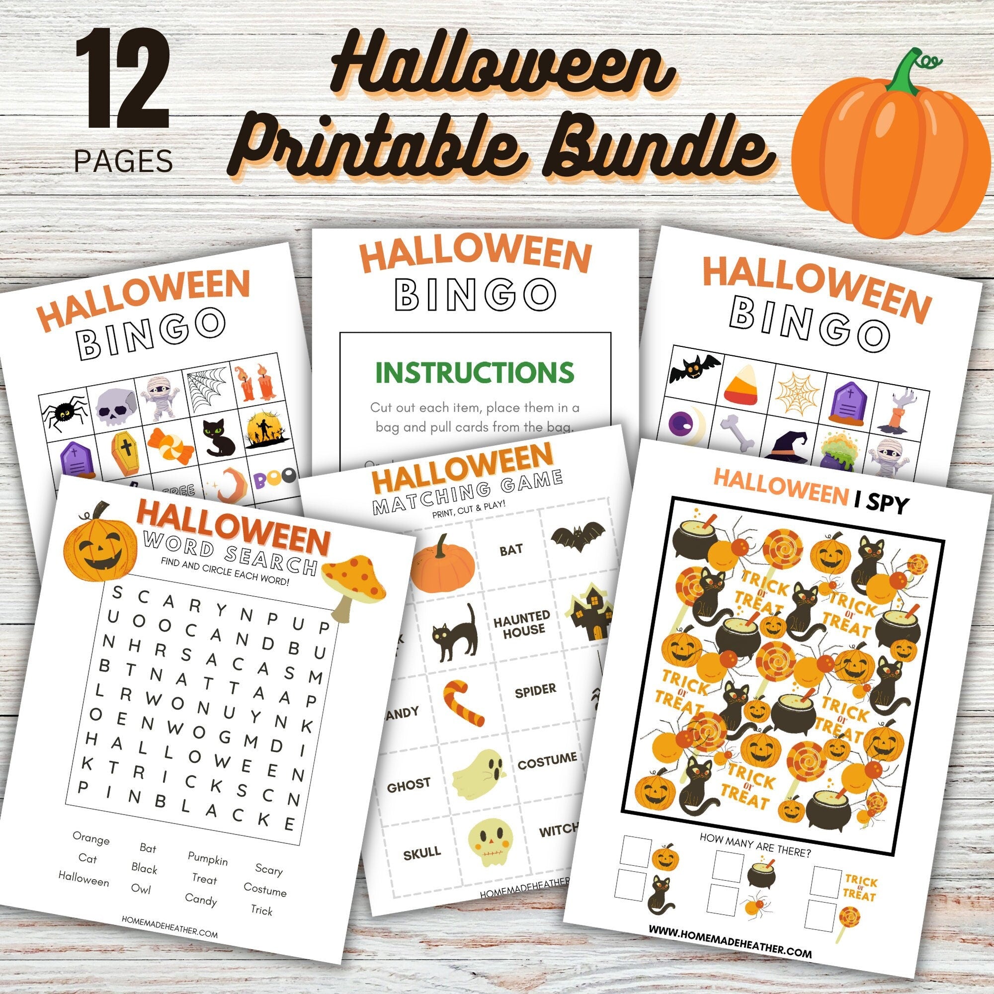 Word Game Halloween Game Printable Halloween Games for Kids 