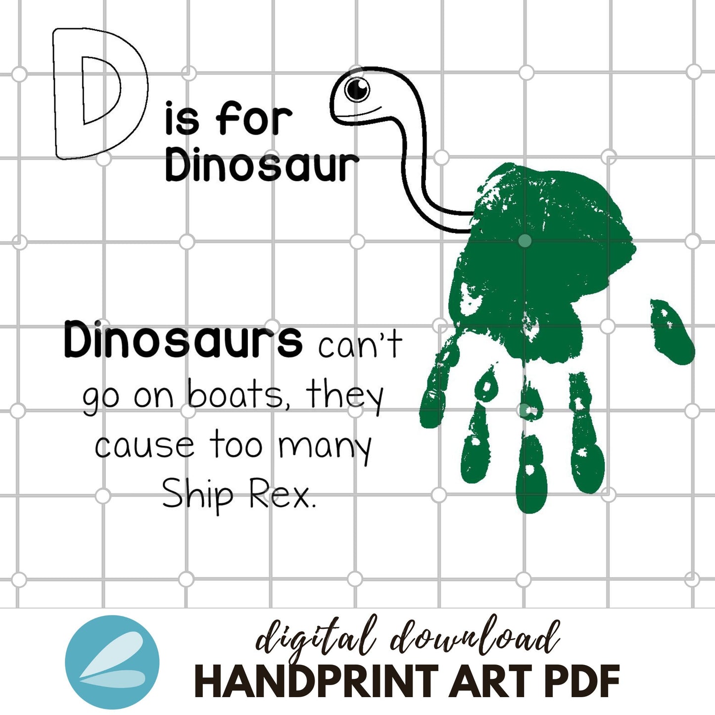 Alphabet Printable Handprint Art Templates - Alphabet Handprint ART PDF - Instant Download