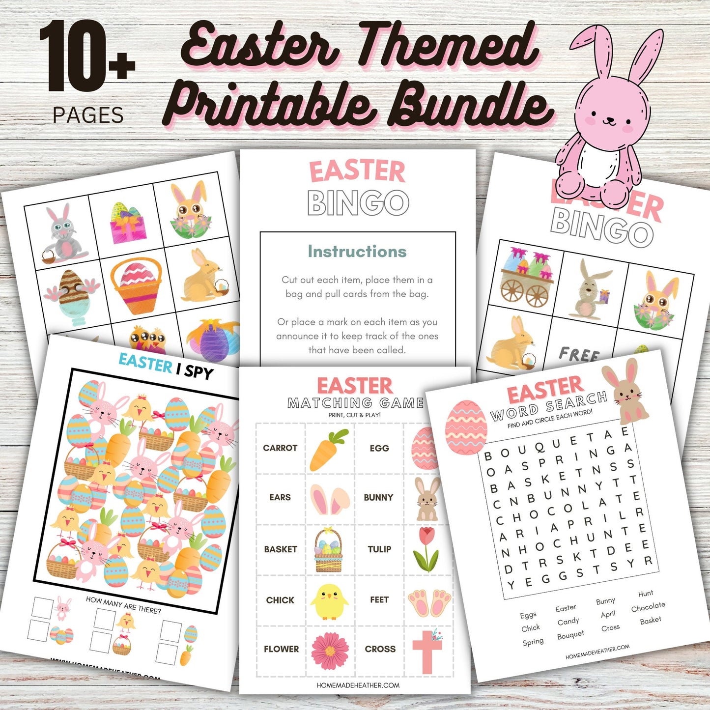 Easter Printable Activity Bundle - Easter Printable PDF - Instant Download